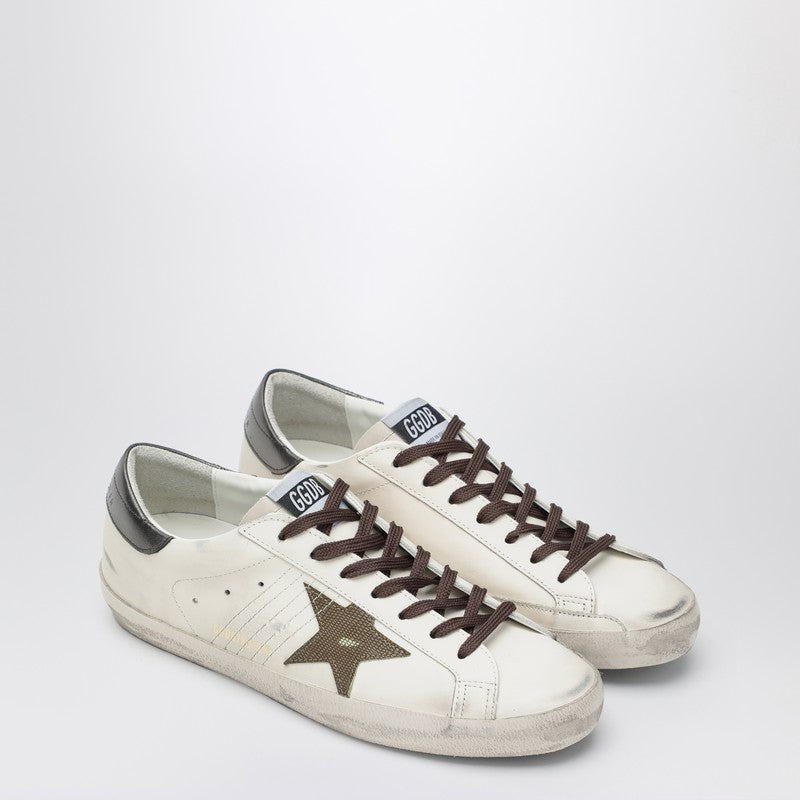Golden Goose Golden Goose Sneaker Super Star white/green/anthracite