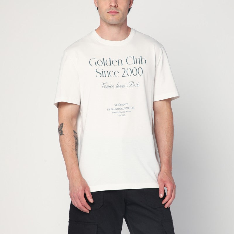 Golden Goose Golden Goose Ivory T-shirt with logo print