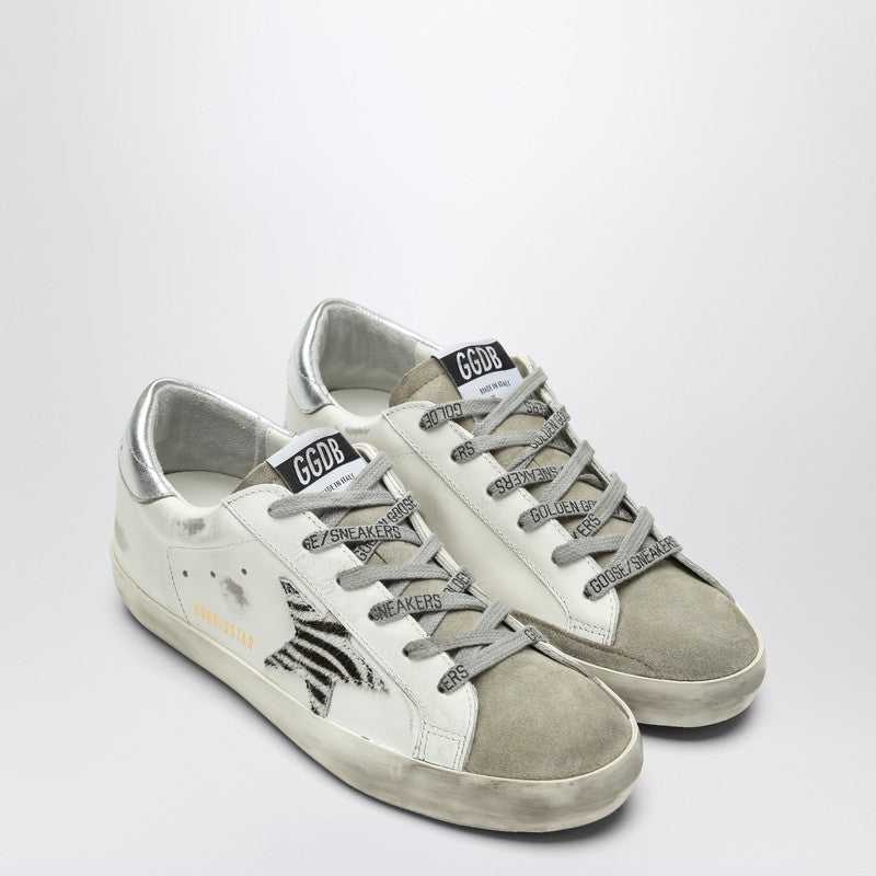 Golden Goose Golden Goose Super-Star sneakers with zebra pony hair star