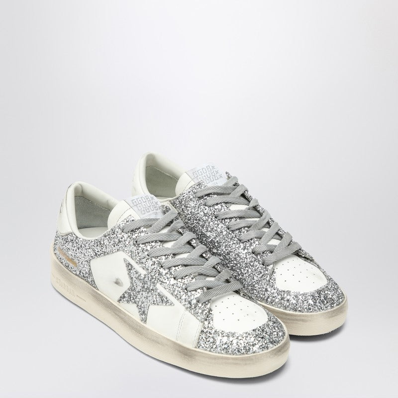Golden Goose Golden Goose Stardan white/glitter silver sneaker