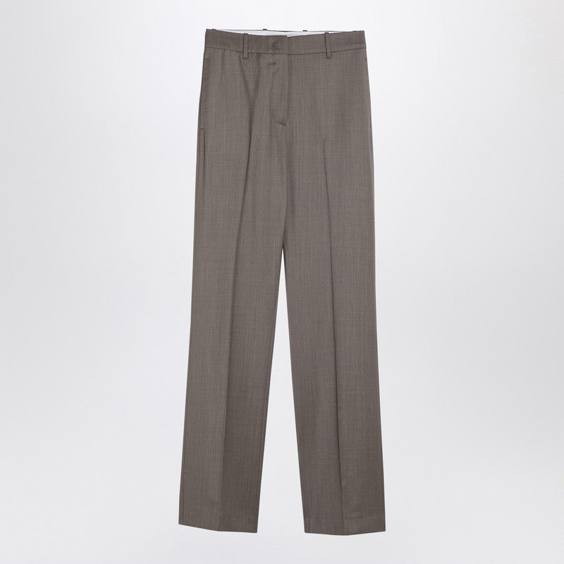 Golden Goose Golden Goose Light grey wool trousers with darts