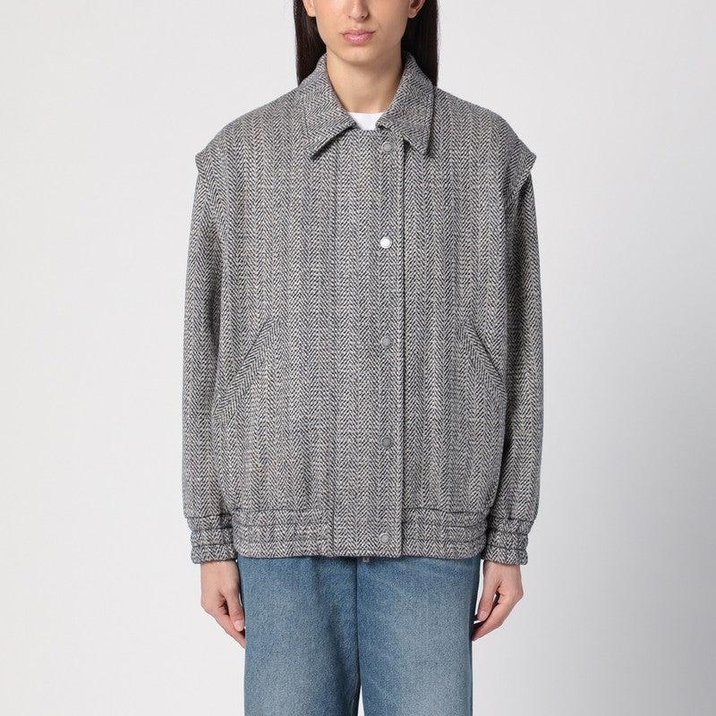 Golden Goose Golden Goose Wool blend herringbone bomber jacket